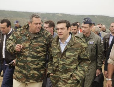 Συνάντηση Α.Τσίπρα-Π.Καμμενου στην Σκύρο - Επιθεώρηση στην Σμηναρχία Μάχης και τις συστοιχίες Patriot και Exocet (φωτό)